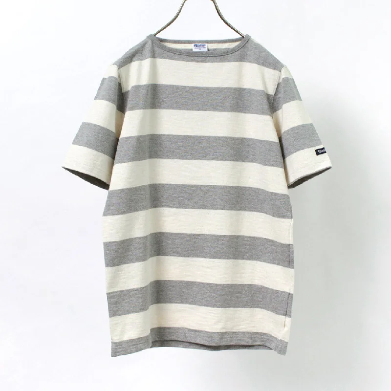 TIEASY / HDCS Boat neck S/S wide stripe basque shirt