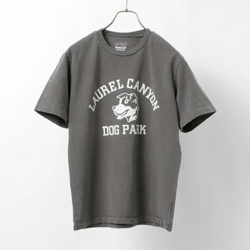 [30%OFF] MIXTA / Basic crew print T-shirt (dog park)