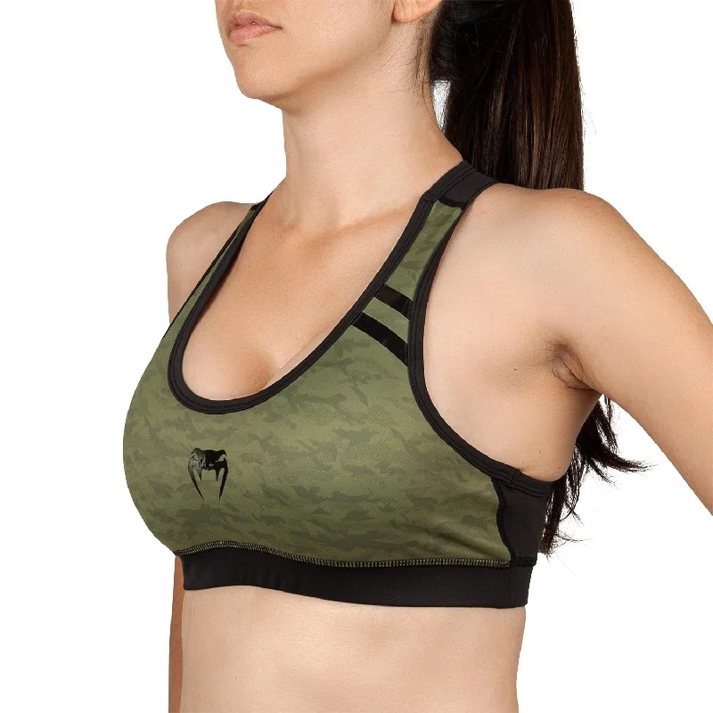 Venum Power 2.0 Sport Bra - For Women - Khaki/Black