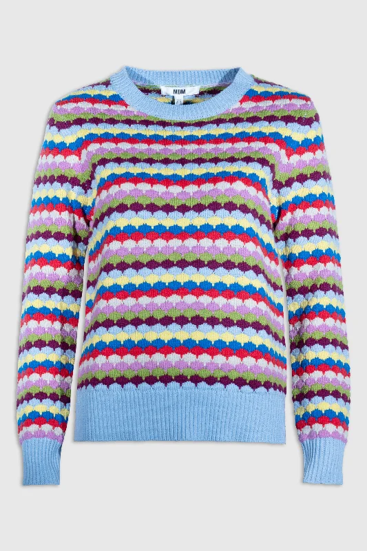 15020006 Waves Effect Sweater - Multi