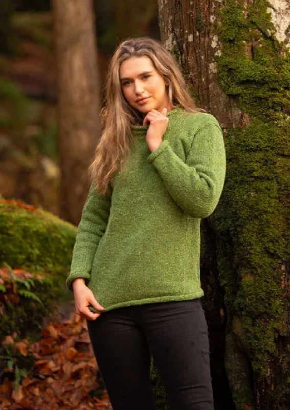 Ladies Roll Neck Sweater | Green