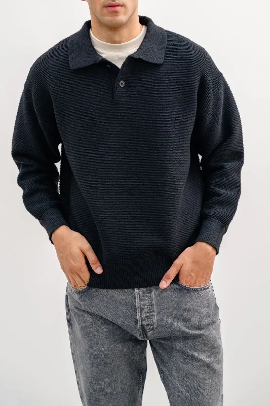 SOFT POLO SWEATER