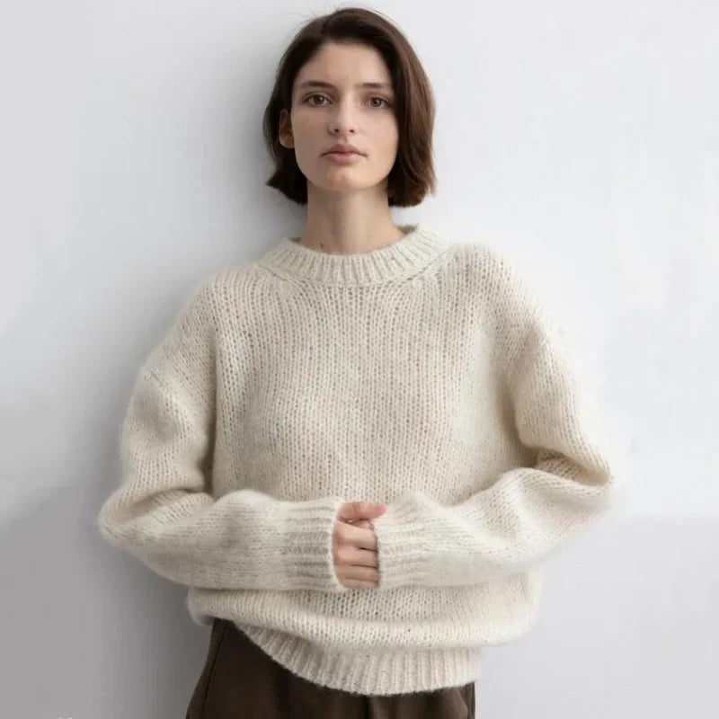 Women 24th Autumn Winter New Mohair Lazy Feeling Loose Wool Stylish Sweater