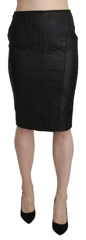 GF Ferre  Pencil Knee Length Straight Patterned Women's Skirt