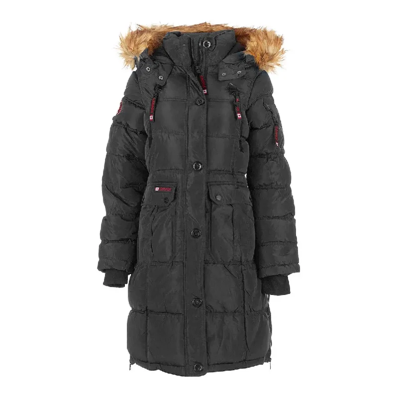 Canada Weather Gear Women's Long Puffer with Faux Fur and Sherpa Lined Hood