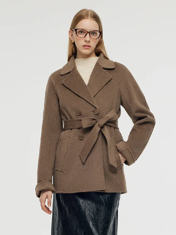 Wool Cashmere Women Wrap Coat