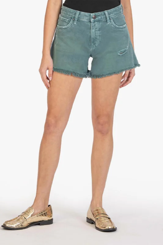 Jane High Rise Long Short In Turquoise