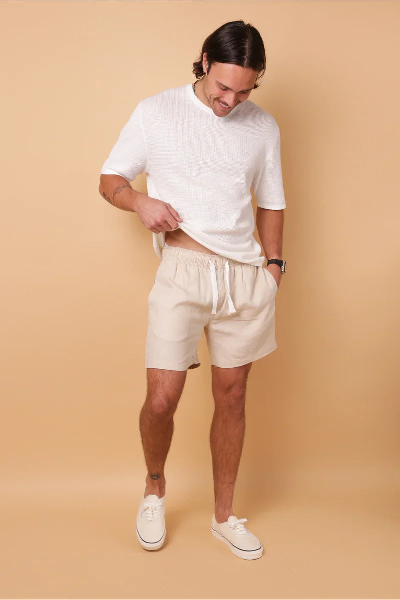 Kore amalfi linen short hay