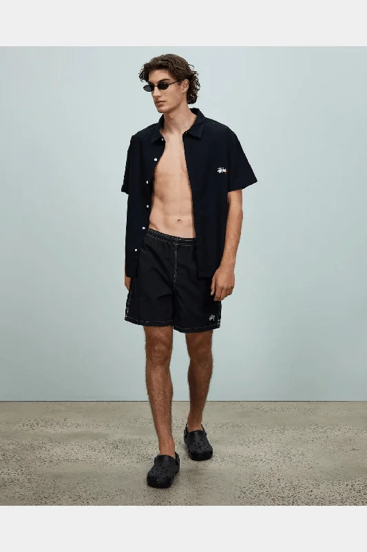 Stussy graffiti contrast beachshort - black