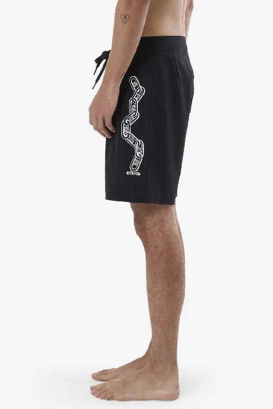 Thrills Chain Of Disorder Boardshort - Black