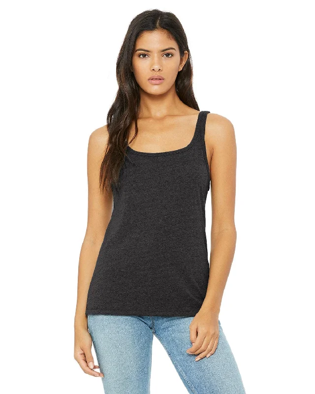 Bella+Canvas Ladies Relaxed Jersey Tank | Dk Grey Hthr