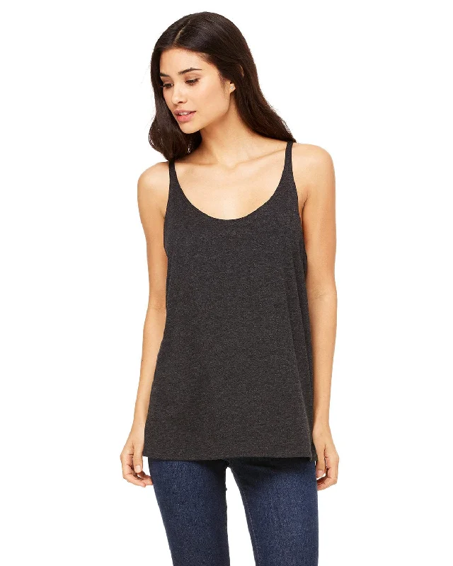 Bella+Canvas Ladies Slouchy Tank | Char-blk Tribnd