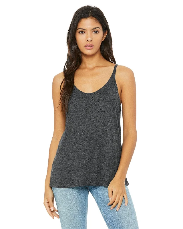 Bella+Canvas Ladies Slouchy Tank | Dark Gry Heather