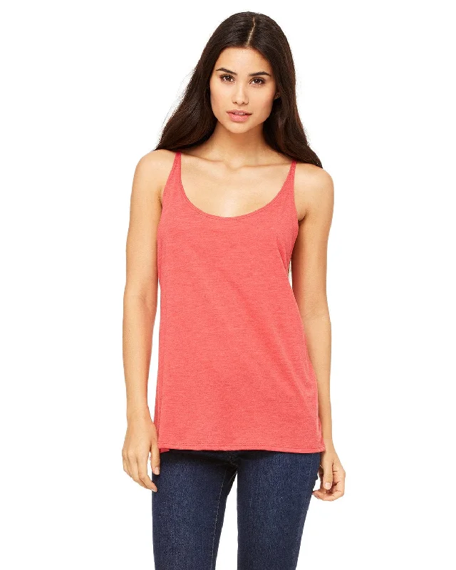 Bella+Canvas Ladies Slouchy Tank | Red Triblend