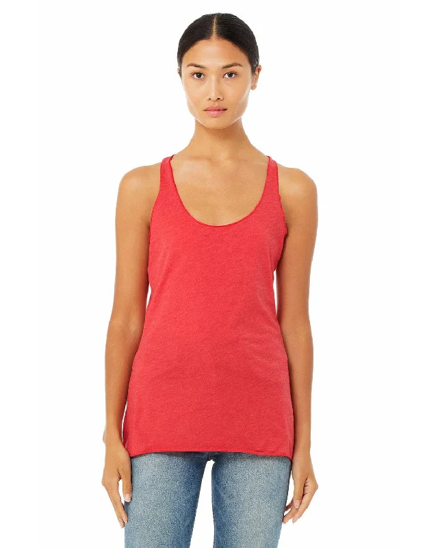 Bella+Canvas Ladies Triblend Racerback Tank | Red Triblend