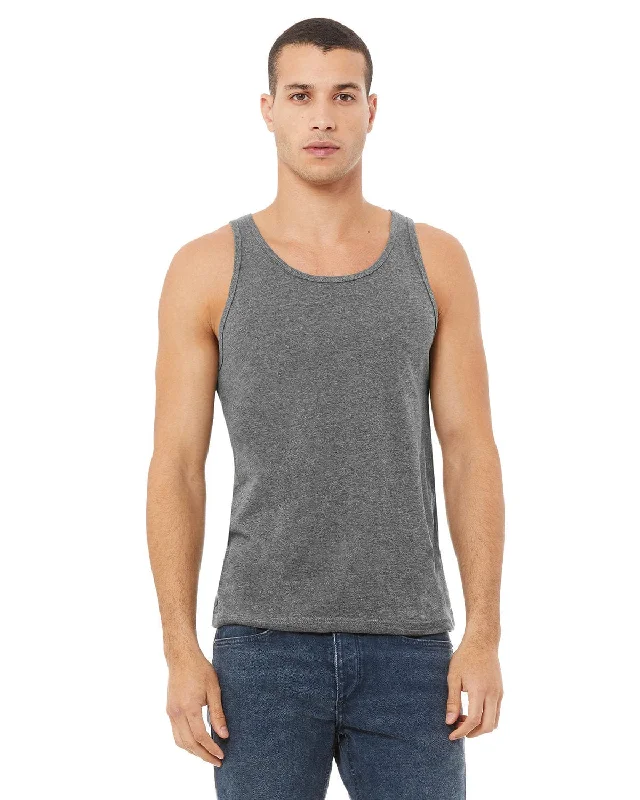 Bella+Canvas Unisex Heather CVC Tank | Deep Heather