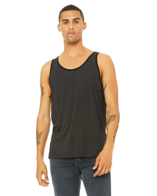 Bella+Canvas Unisex Jersey Tank | Ch Blk/ Sl B Trb