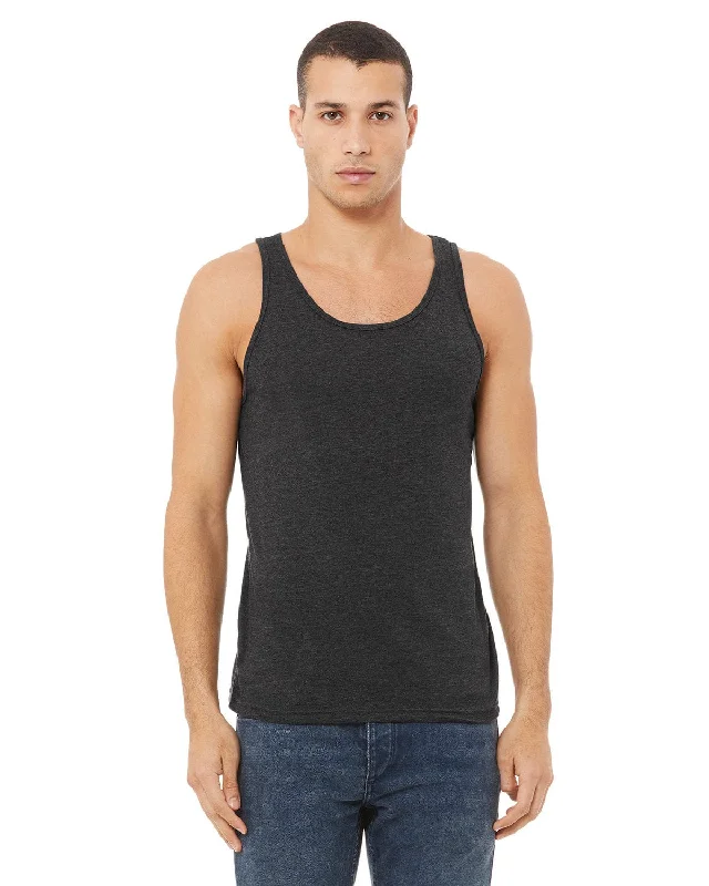 Bella+Canvas Unisex Jersey Tank | Dark Gry Heather