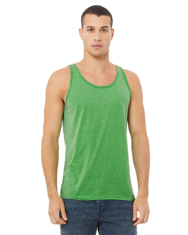 Bella+Canvas Unisex Jersey Tank | Green Triblend