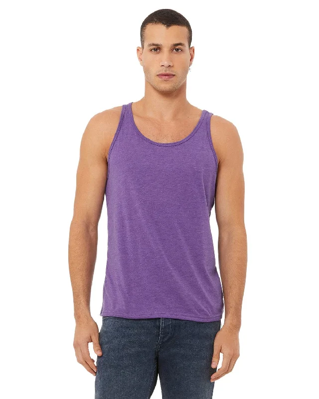 Bella+Canvas Unisex Jersey Tank | Purple Triblend