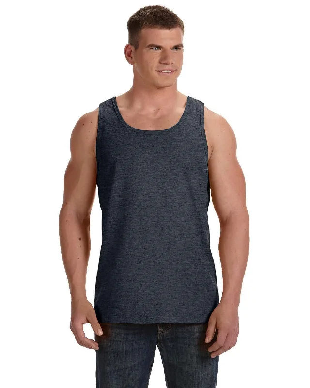 Fruit of the Loom 100% Heavy Cotton HD Tank | Black Heather