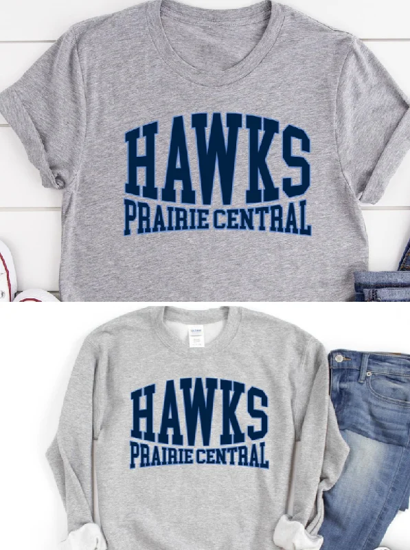 HAWKS Mascot Graphic Sweatshirt/Tee (Multiple Options)