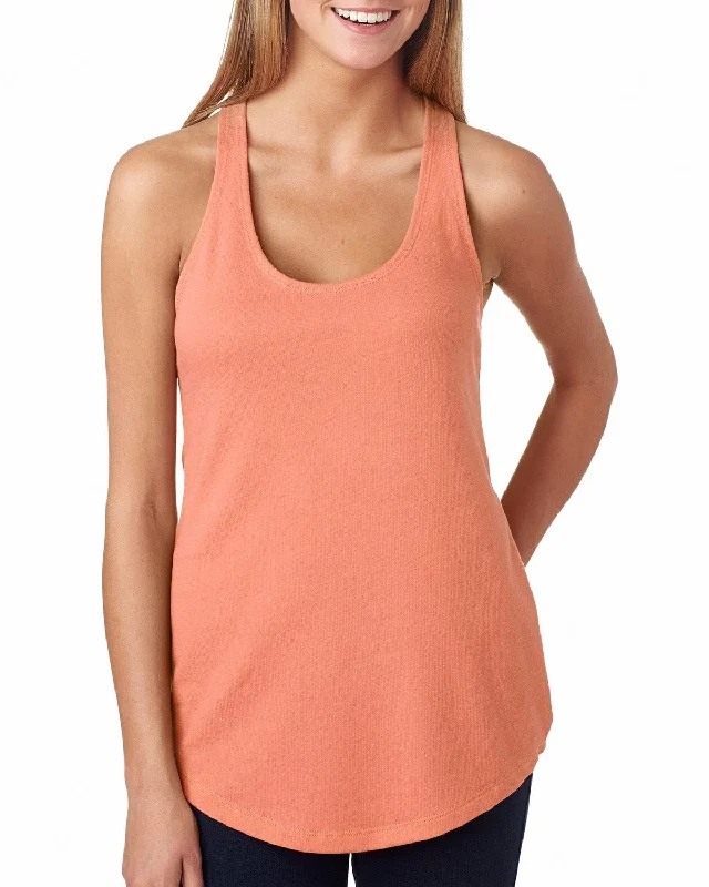 Next Level Ladies Terry Racerback Tank | Light Orange