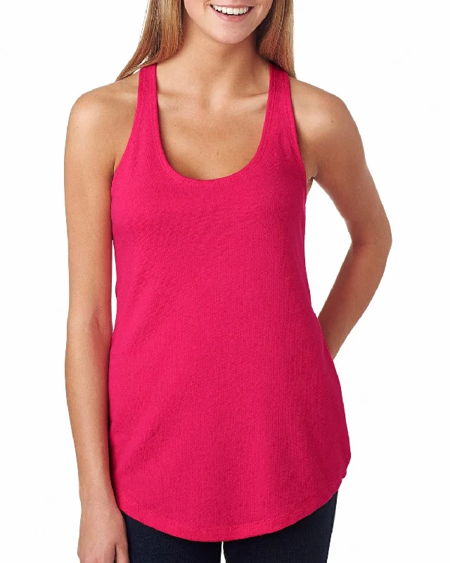 Next Level Ladies Terry Racerback Tank | Raspberry