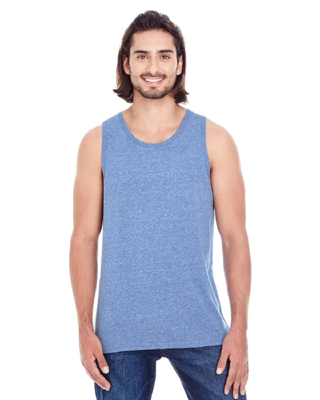 Threadfast Apparel Unisex Triblend Tank | Navy Triblend