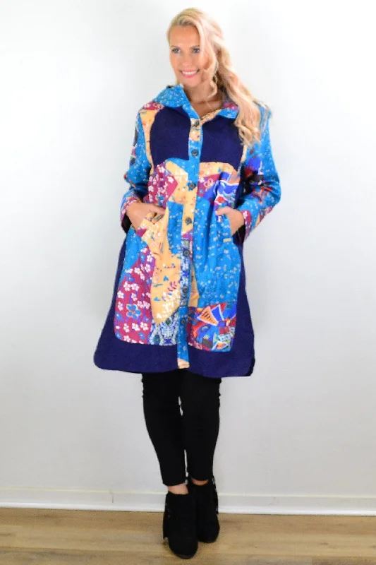 Floral Petals Corduroy Jacket