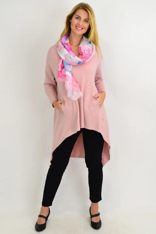 Pink Blush Heidi Hi Low Tunic Jumper