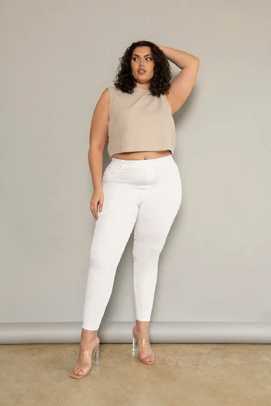 Curve Ultimate Ankle Grazer Jeggings - White