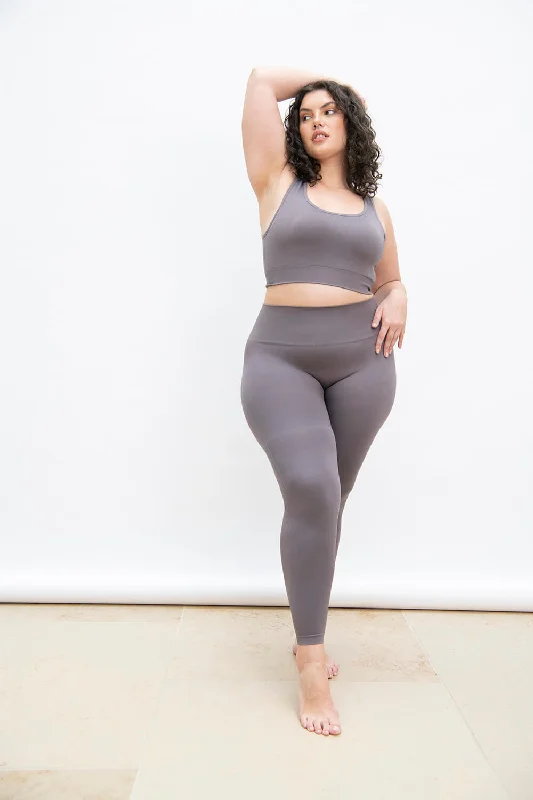 Curve Ultimate High Waisted Seamless Leggings - Deep Mauve