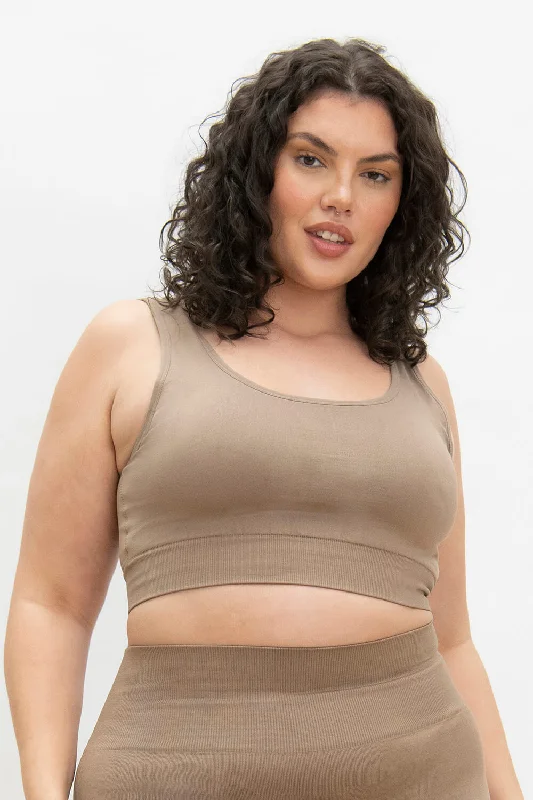 Curve Ultimate Seamless Bralette - Oatmeal Beige