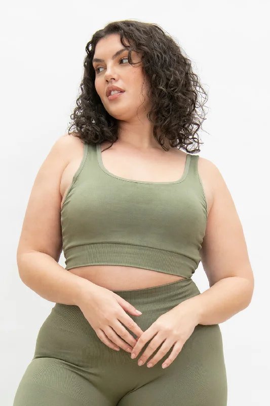 Curve Ultimate Seamless Bralette - Sage Green