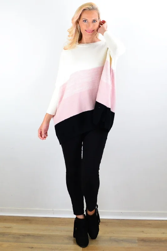 Siobhan Blended Pink Tunic Jumper