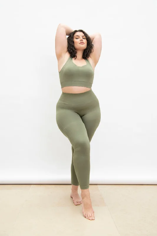 Ultimate High Waisted Seamless Leggings - Sage Green