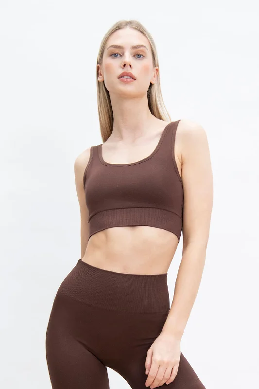 Ultimate Seamless Bralette - Chocolate Brown