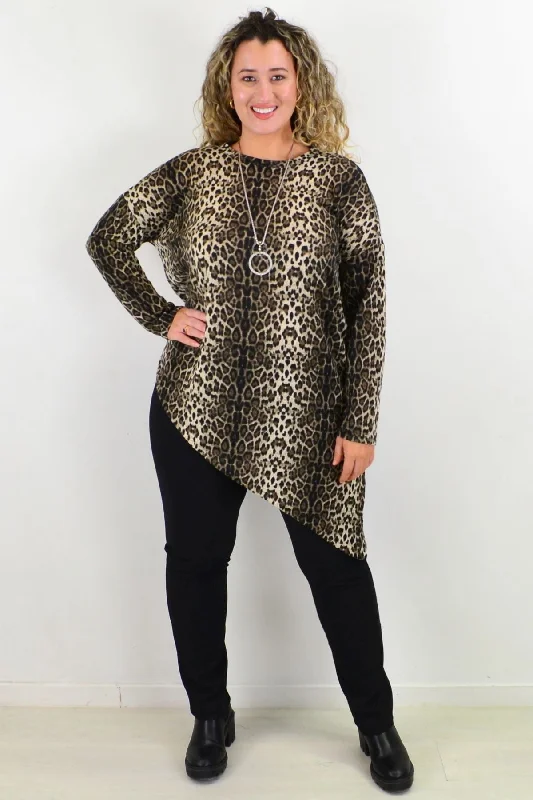 Wild Asymmetrical Hem Tunic Top